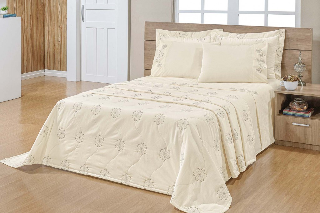 Cod. 7411 - 7412  Jogo de Cama Cristal - Cor 2 -