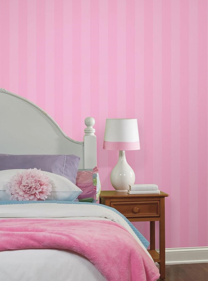 Papel_de_Parede_Princesas_Listras_Rosas_Disney_-_York_